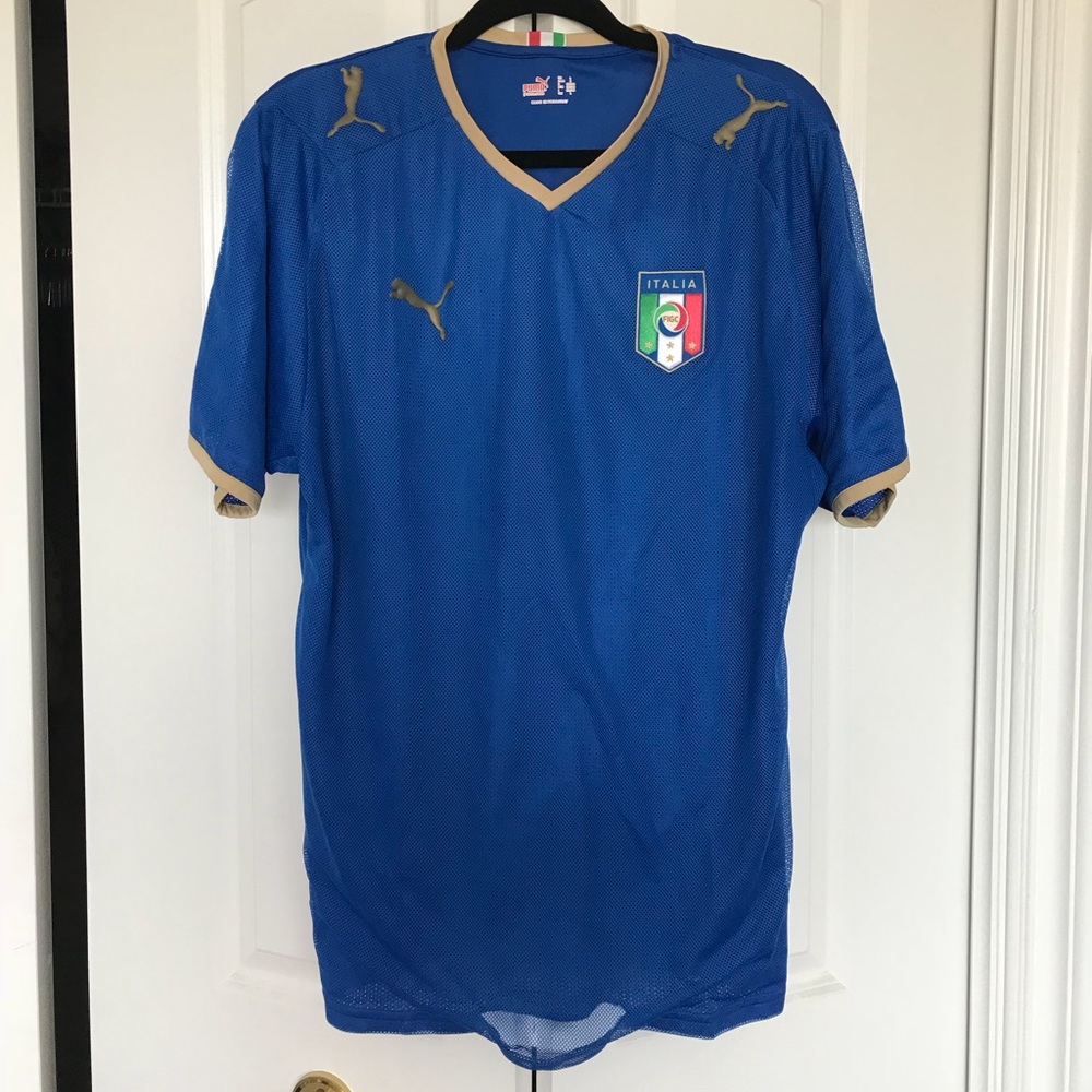 Blue Puma Customized Soccer Jersey